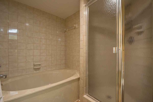 image of the Bath tub & walk-in Shower.